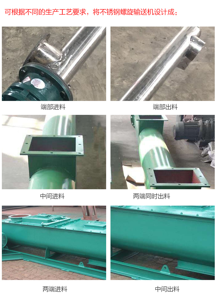 不銹鋼螺旋輸送機設(shè)計